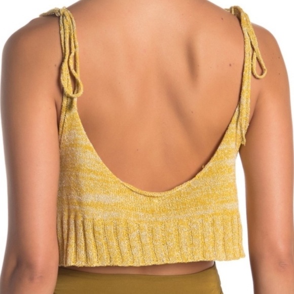 Free People Bombshell Tank Top Yellow - Picture 3 of 9
